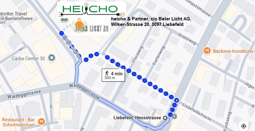 Wegbeschreibung heicho & Partner