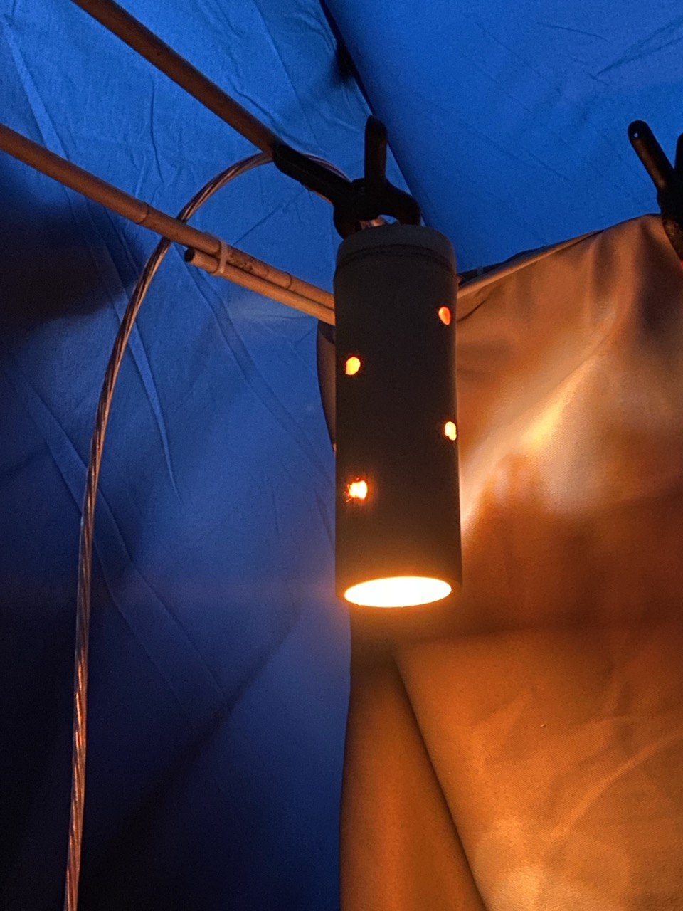 Camping Licht auf dem Camping Eichholz an der Aare, im Vorzelt und Wohnmobil – mobile LED Leuchten, biologische Beleuchtung und Amberlicht für Camping Eichholz und Bern